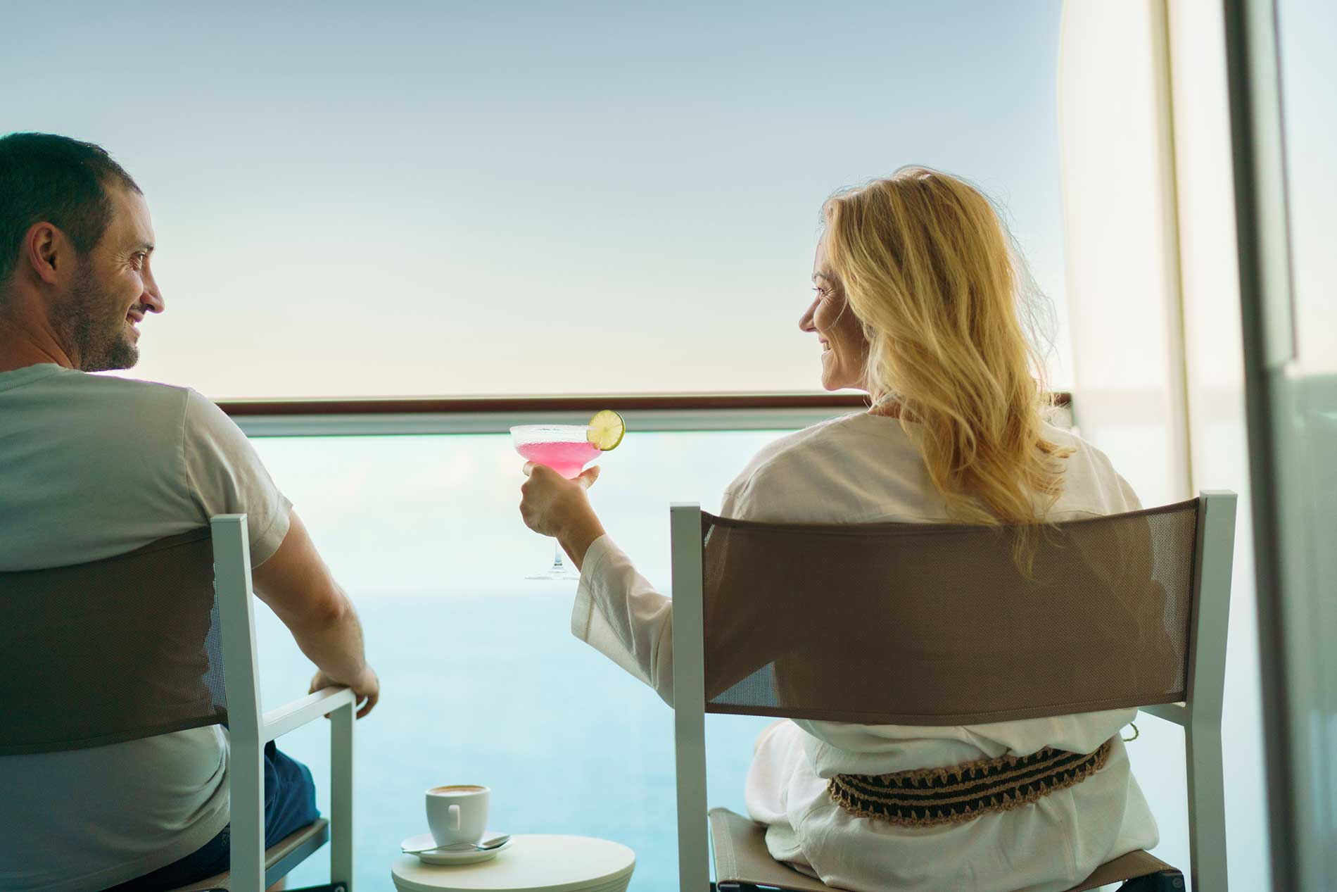 cruise balcony relaxation