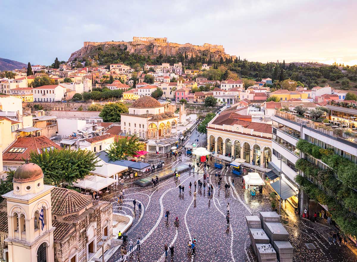 Greece holidays from Australia — white-washed Santorini above the caldera