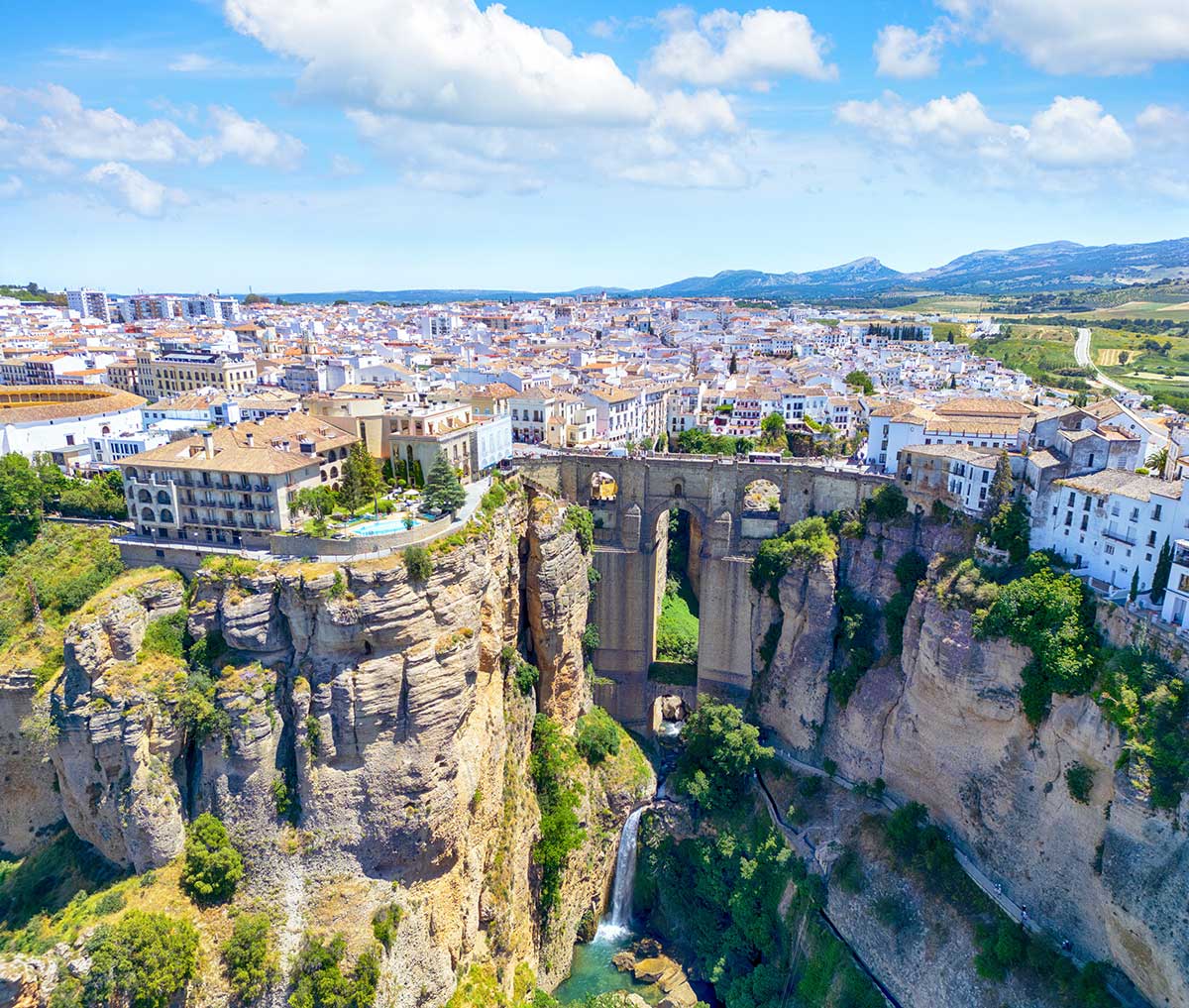 Spain and Portugal holidays from Australia — Barcelona's skyline at sunset