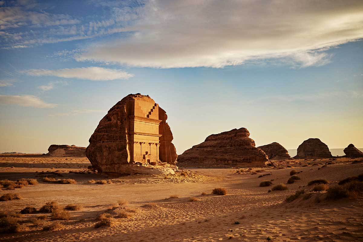 Saudi Arabia holidays from Australia — the ancient tombs of Hegra at AlUla